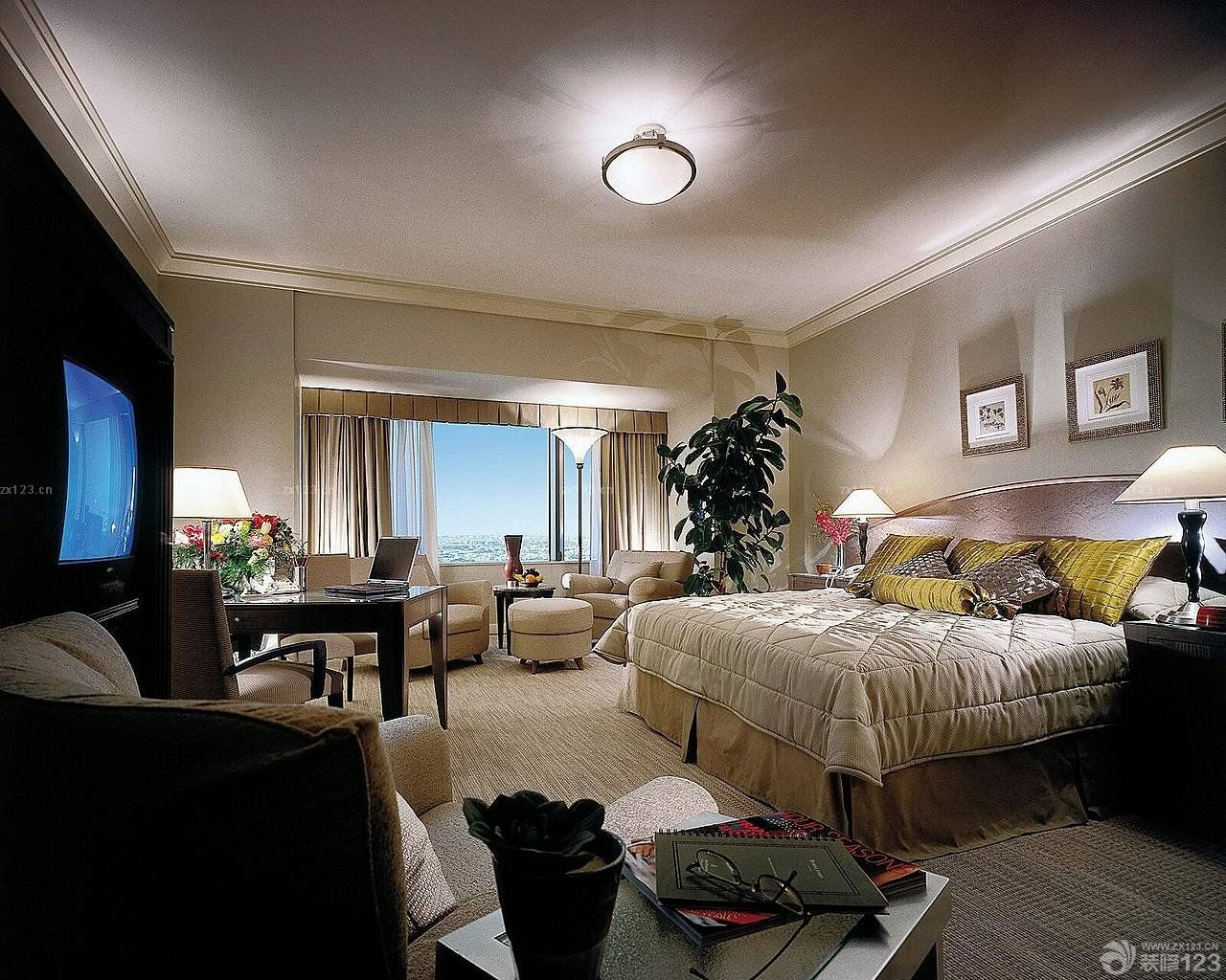 2025最新快捷酒店客房窗户装修效果图片