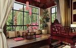 中式风格家装客厅榻榻米装修效果图
