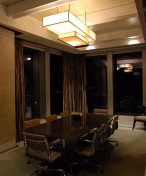 小型酒店会议室吊顶装修效果图片欣赏