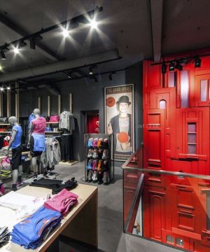 最新服装店室内背景墙装修效果图2025图片