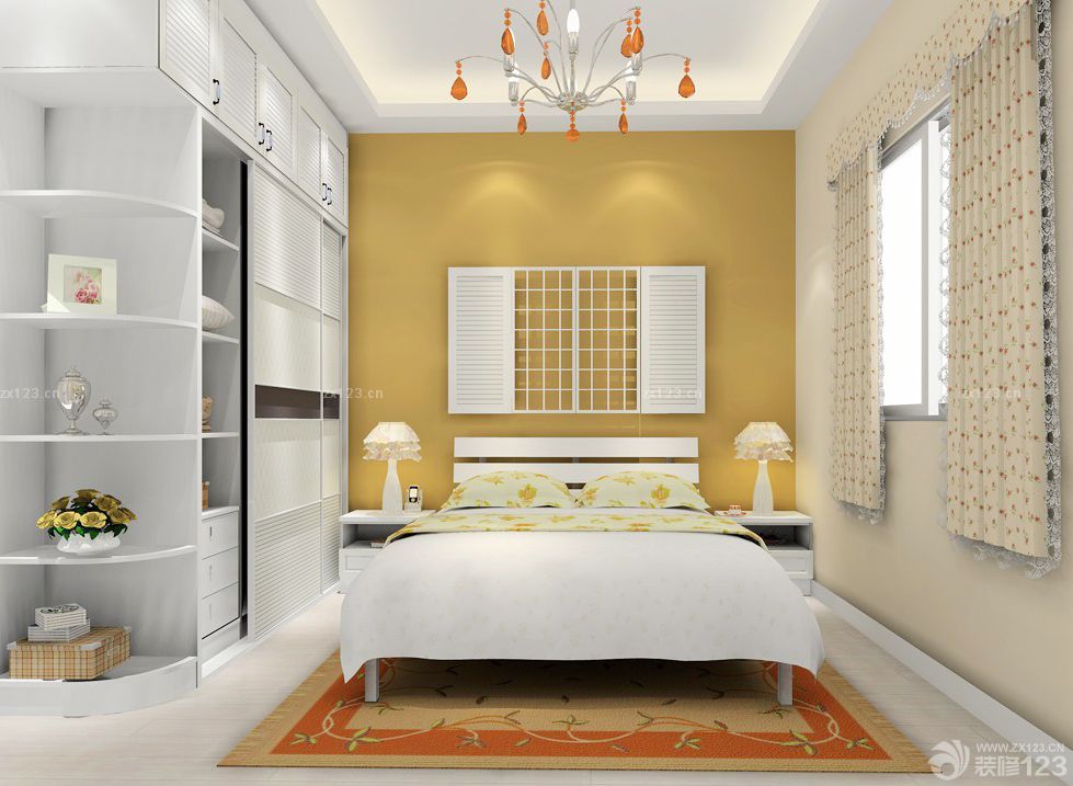 小别墅黄色墙面装修效果图片大全2025图片