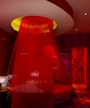最新情侣酒店房间室内吊顶装修效果图片2025