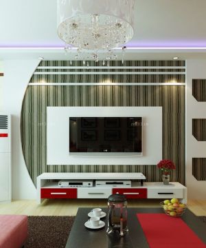 2023最新家装客厅电视墙设计效果图片