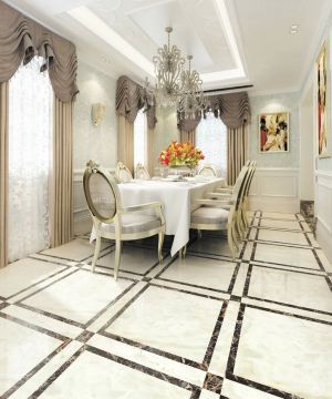 时尚三室两厅餐厅设计装修效果图大全2025图片