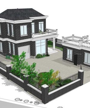 2023新款二层私家别墅楼房外景设计图