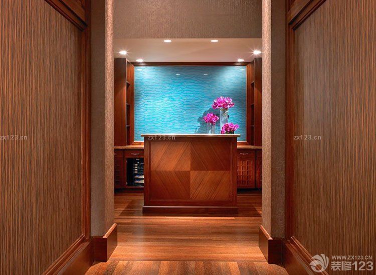 2025小型酒店设计玄关背景墙效果图片