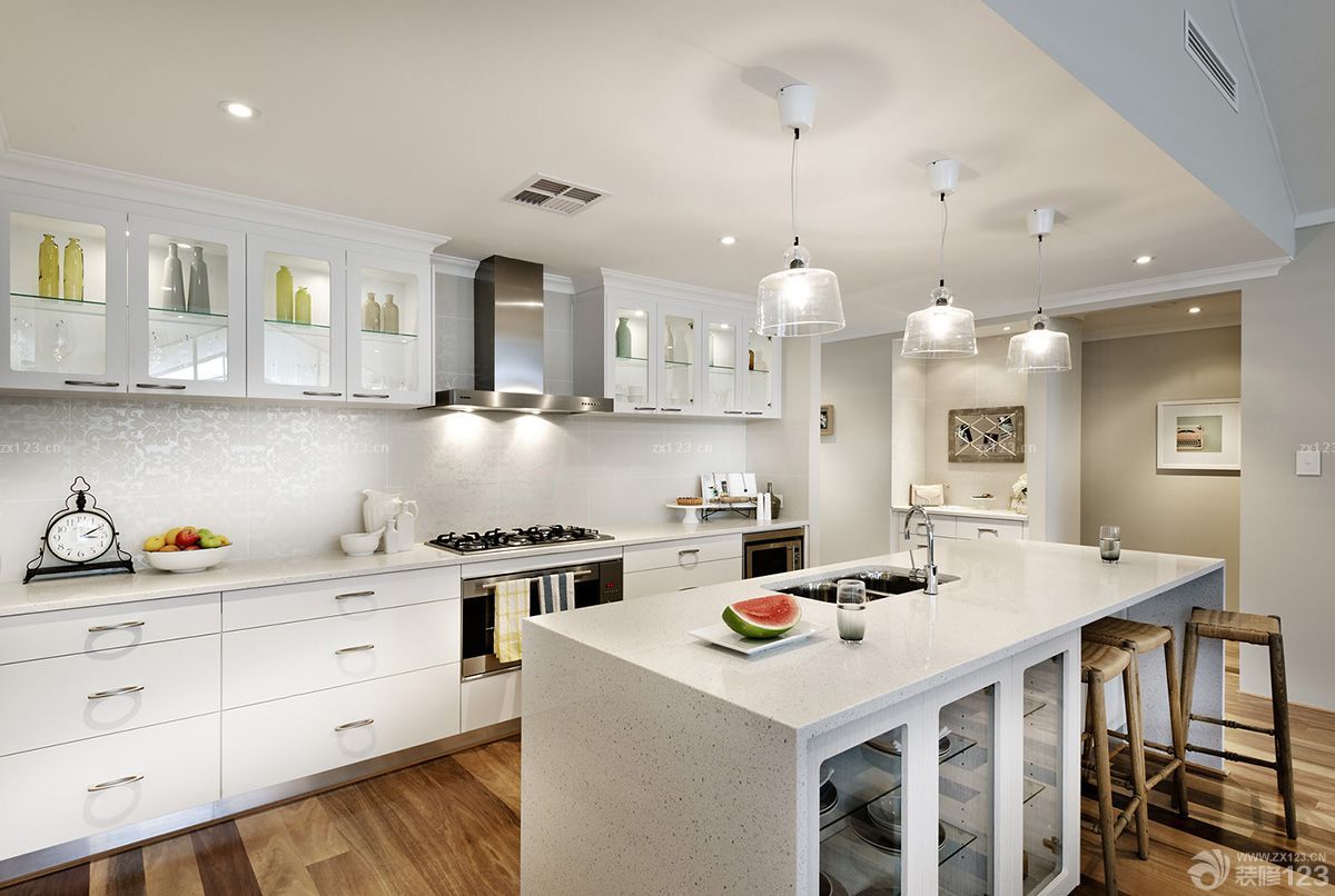 现代风格厨房装修效果图大全2025图片