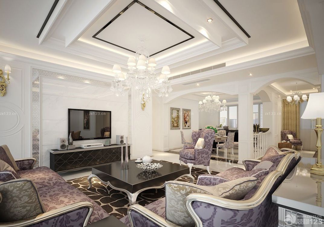 创意2025欧式吊顶造型装修效果图片大全