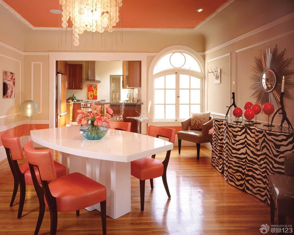 时尚欧式餐厅设计装修效果图片大全2025