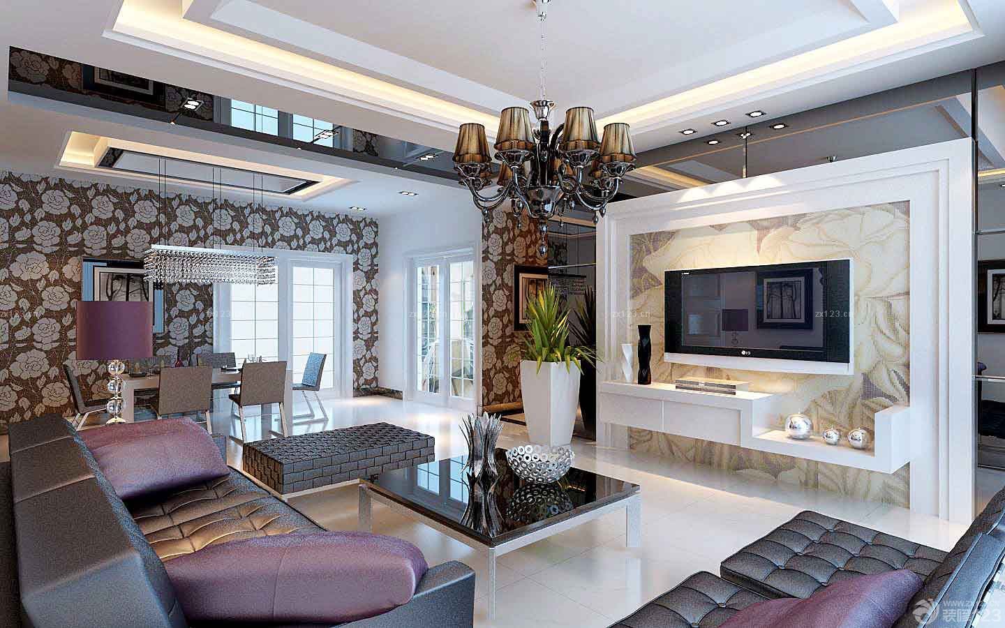 电视马赛克瓷砖背景墙装修效果图大全2025图片