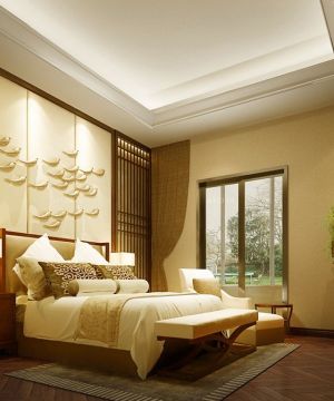 2023中式风格家装卧室装修效果图欣赏