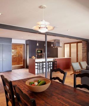 loft风格厨房装修效果图大全2023图片