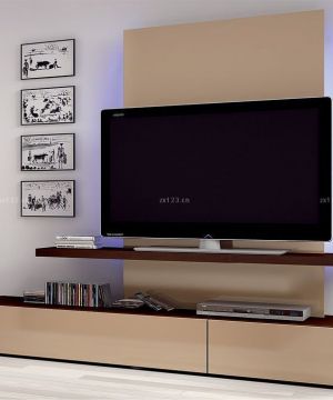 电视背景墙简约设计风格装修效果图大全2023图片