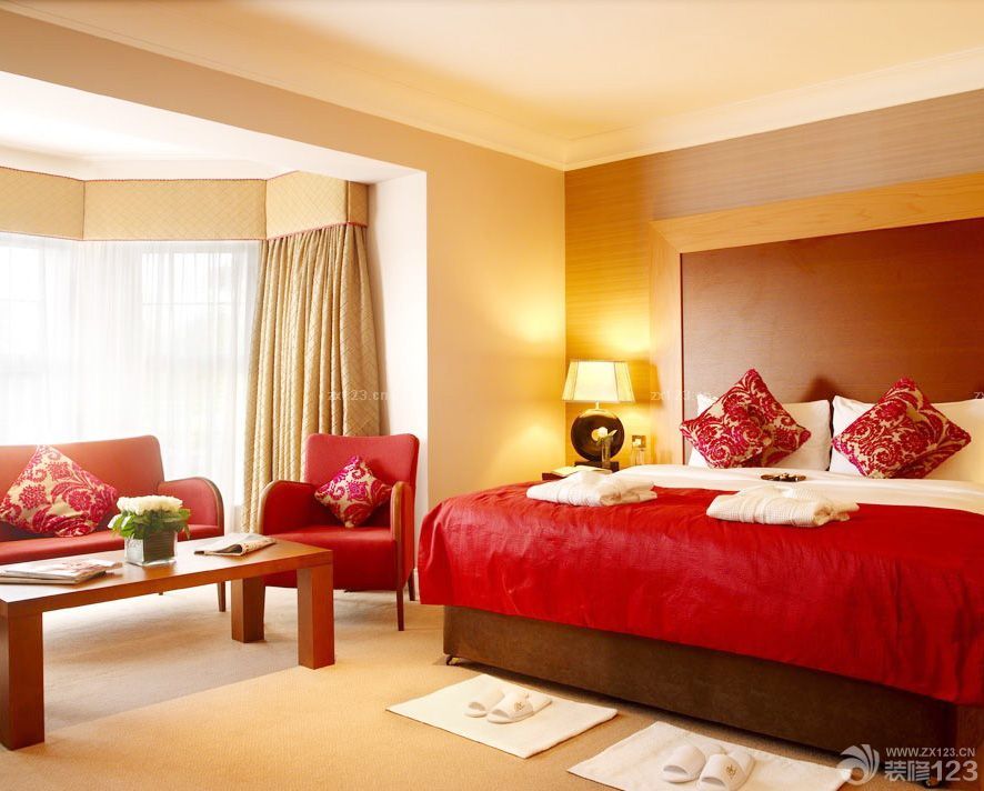 现代婚房卧室窗帘装修效果图大全2025图片