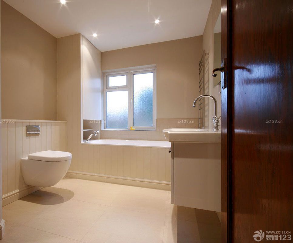 家庭卫生间奶茶色墙面装修效果图大全2025图片
