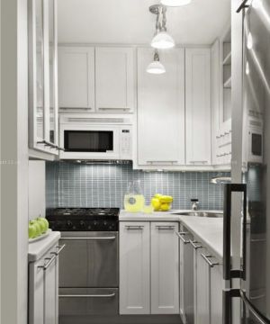 经典50多平米小户型房屋白色橱柜设计装修图