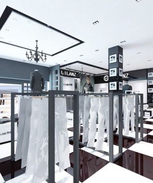 特色服装店吊顶装修效果图片2025