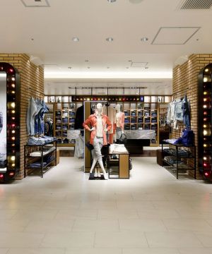 2025服装店室内设计装修效果图片大全 