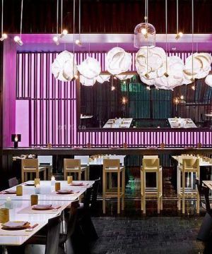 2025小型酒店餐厅吧台设计效果图