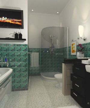 2023小型酒店室内浴室设计效果图