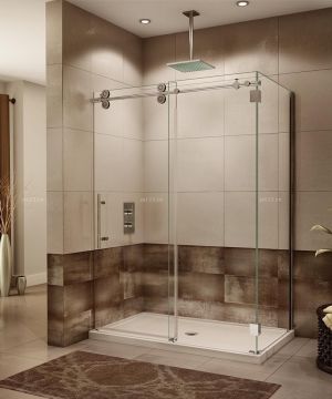 温馨家庭卫生间淋浴房装修效果图大全2023图片