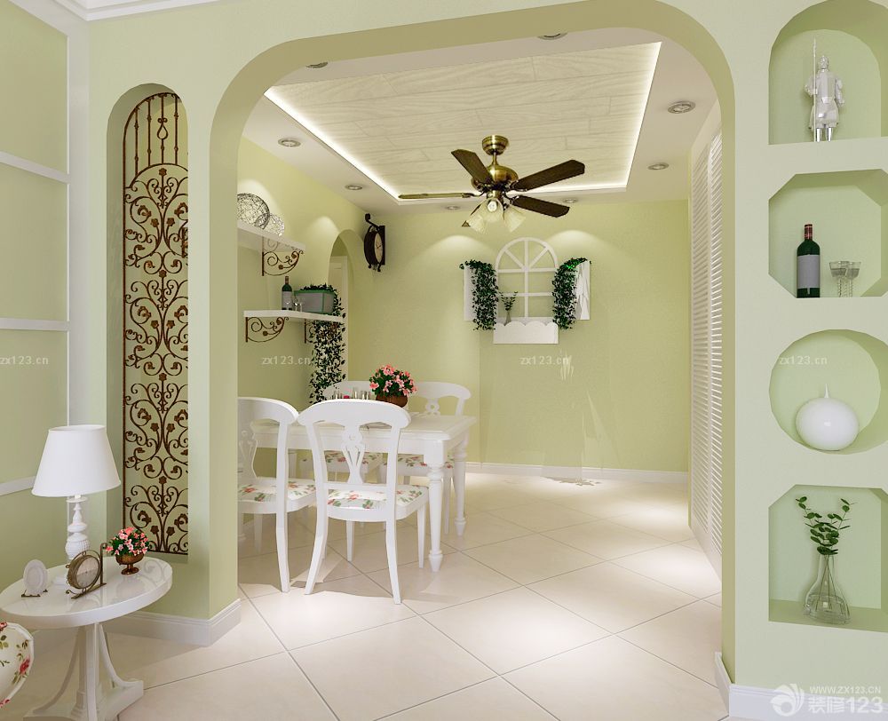 清新田园风格隔断装修效果图大全2025图片