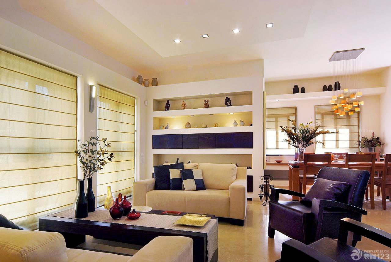 小户型温馨客厅遮光帘装修效果图大全2025图片