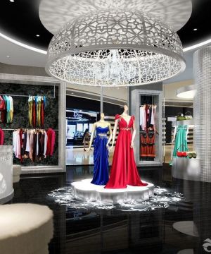 2025高档服装店内吊顶装修效果图2025