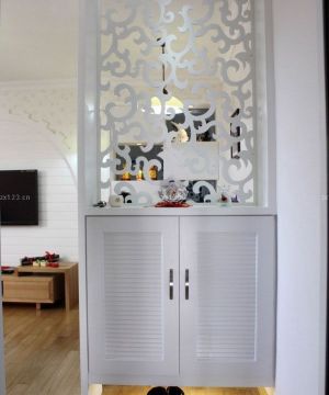 现代时尚简约风格玄关鞋柜装修效果图2025