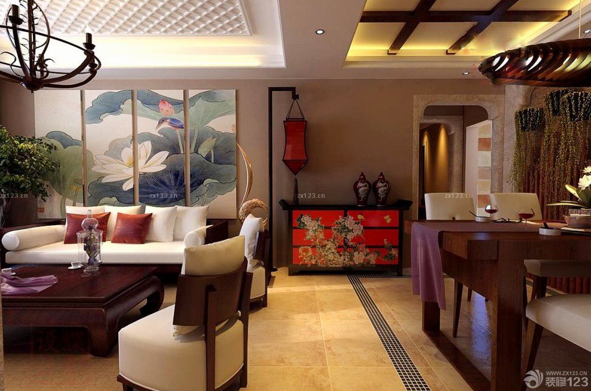 中式家具摆放装修效果图大全2025图片