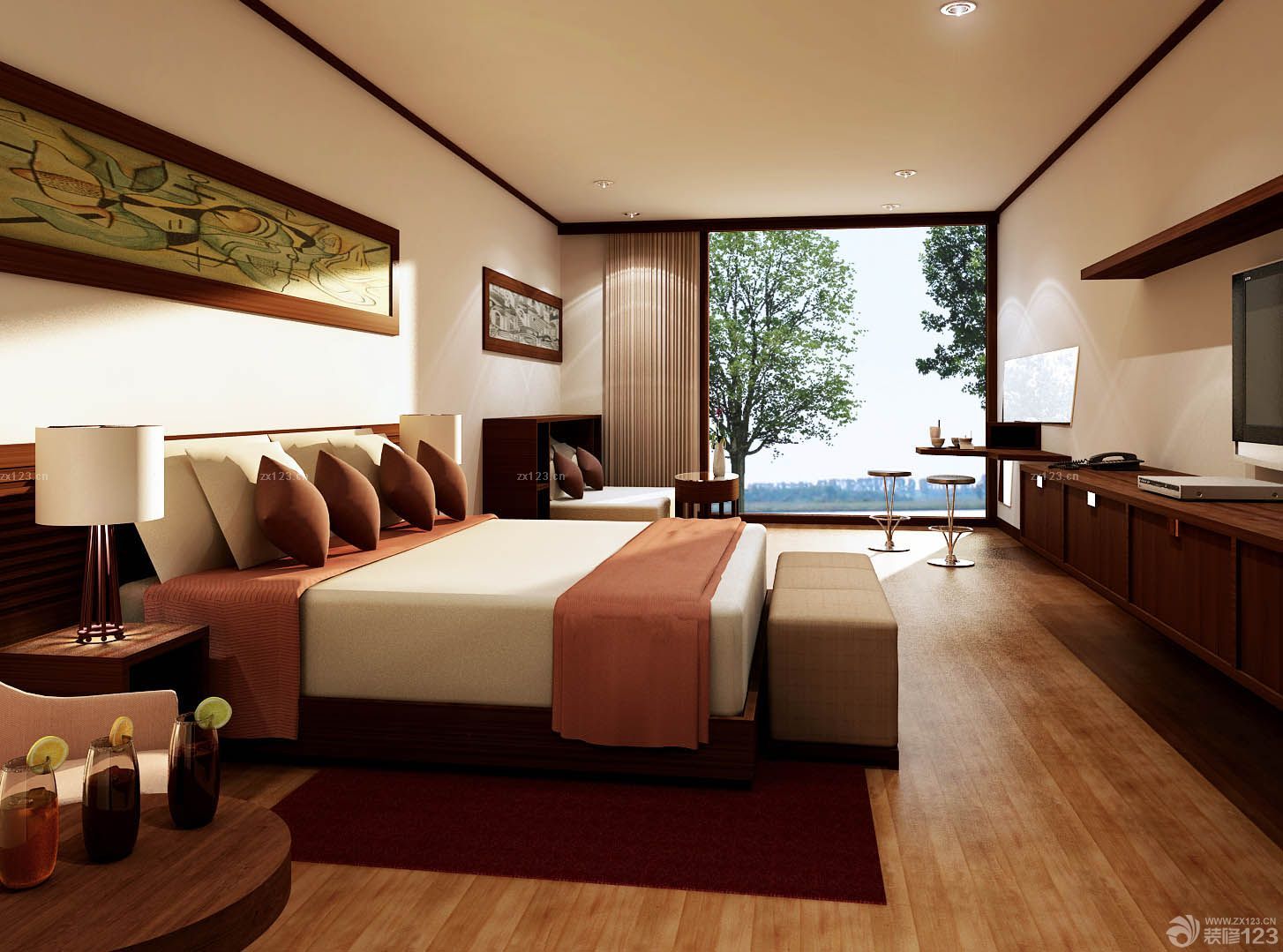 中式大户型室内设计装修效果图大全2025图片