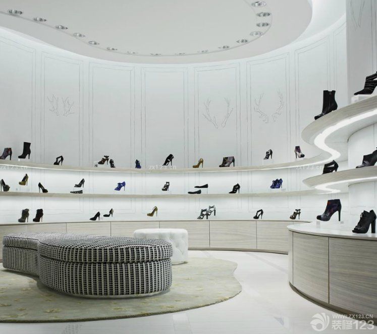 鞋店吊顶装修效果图2025