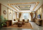 中式客厅装饰装修效果图大全2025图片