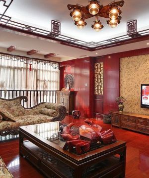 家装中式客厅装修效果图大全2025图片