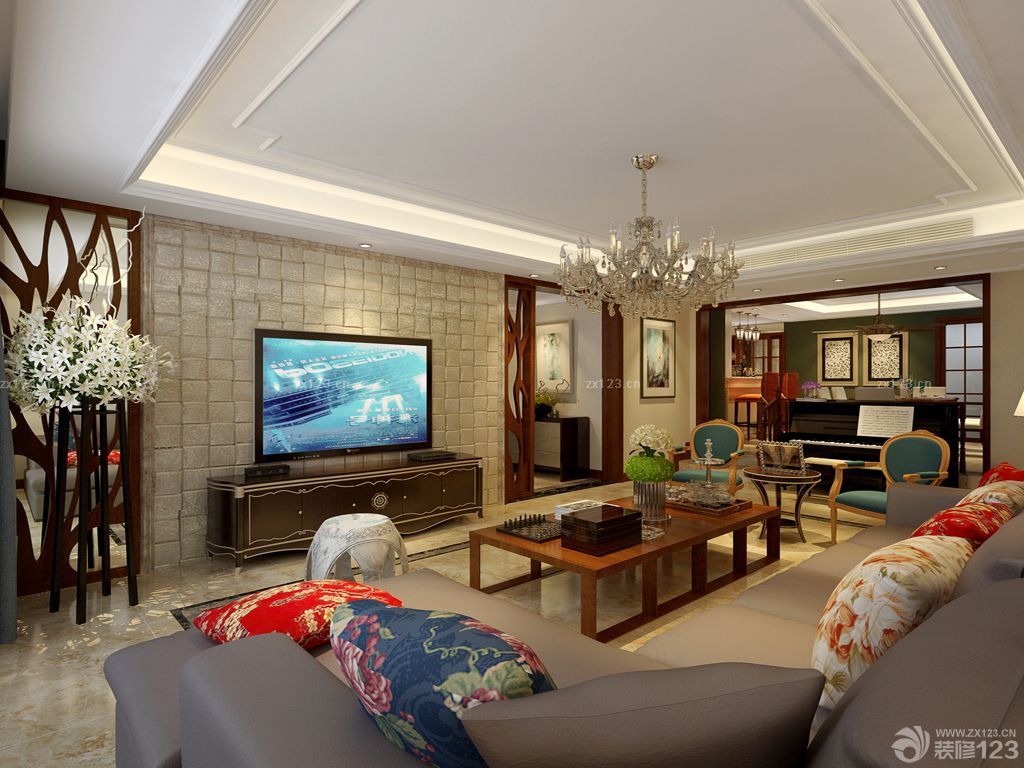 2025房子客厅电视背景墙装修图片