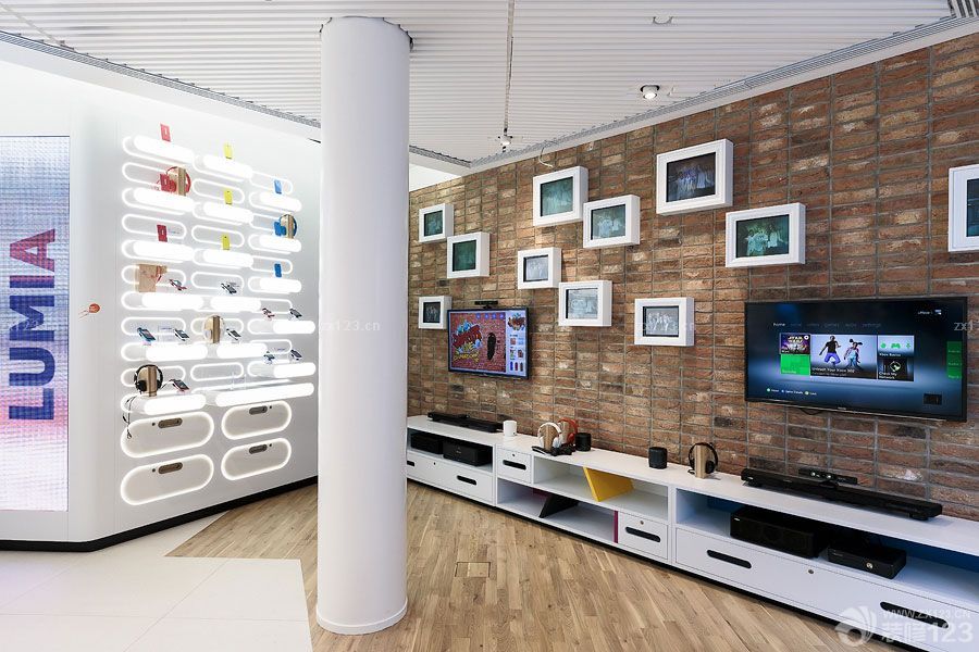 2025专卖店室内墙砖墙面装修效果图片