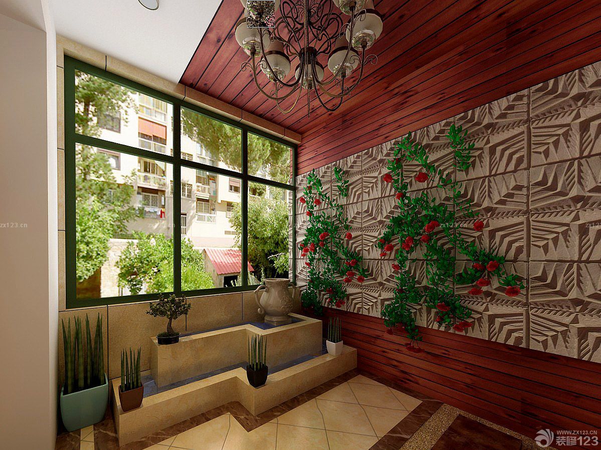 温馨阳台花园设计装修效果图大全2025图片