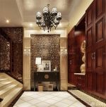 小别墅进门玄关装修设计效果图片大全2025