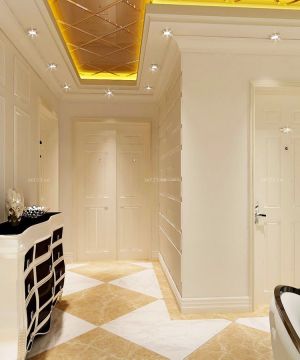 时尚2025进门玄关白色墙面装修效果图片大全