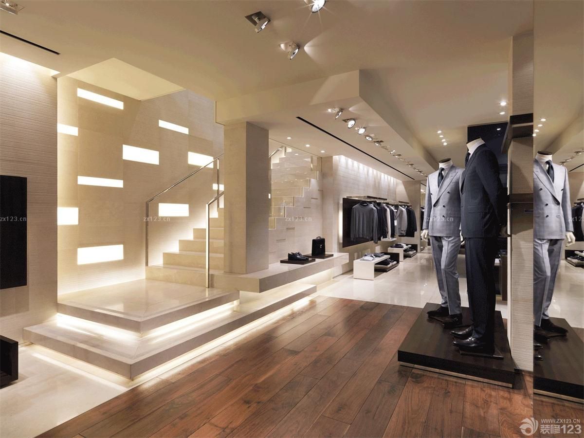 2025服装店实木地板贴图装修效果图片大全