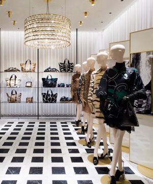 2025创意服装店屏风装修效果图片大全