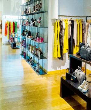 服装店黄色地砖装修效果图大全2025图片