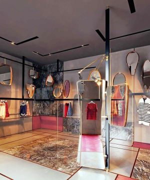 唯美服装店女装陈列装修效果图片大全2025