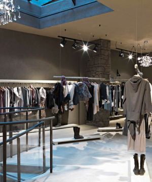 创意服装店服装陈列装修效果图片大全2025 