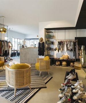韩范服装店装修效果图片大全2025
