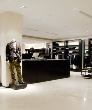 服装店男装店面装修效果图片大全2025