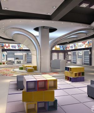2025鞋店吊顶造型装修效果图片