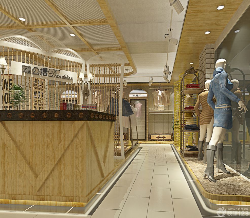 专卖店设计分析室内过道玄关装修效果图2025图片