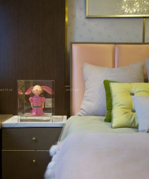 新中式儿童房床装修样板间