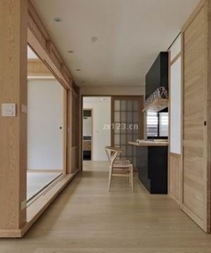 现代日式走廊装修效果图片